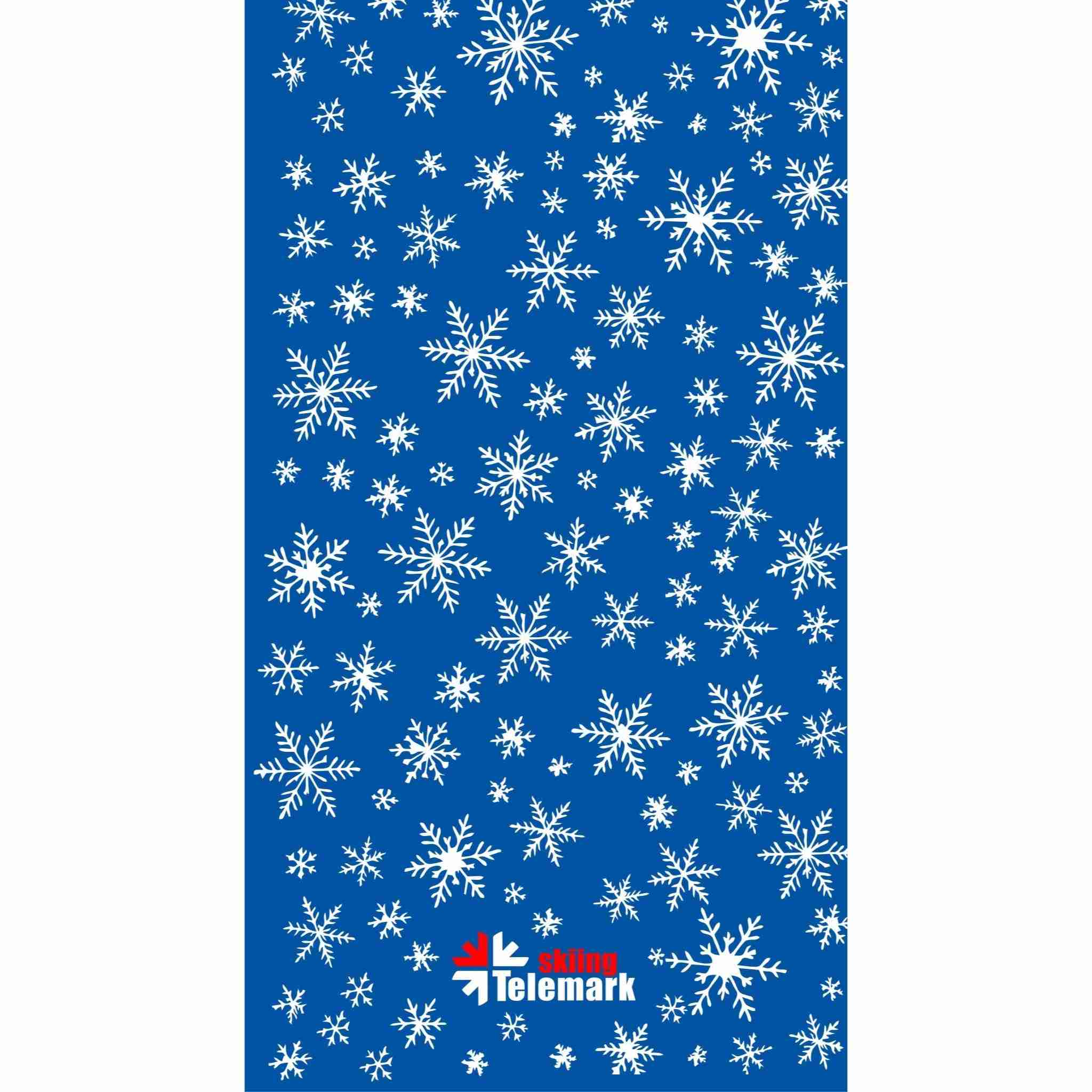 Multifunctional Telemark Skiing Headwear - White Winter Snowflakes