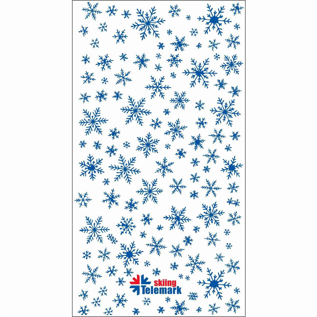 Multifunctional Telemark Skiing Headwear - Blue Winter Snowflakes