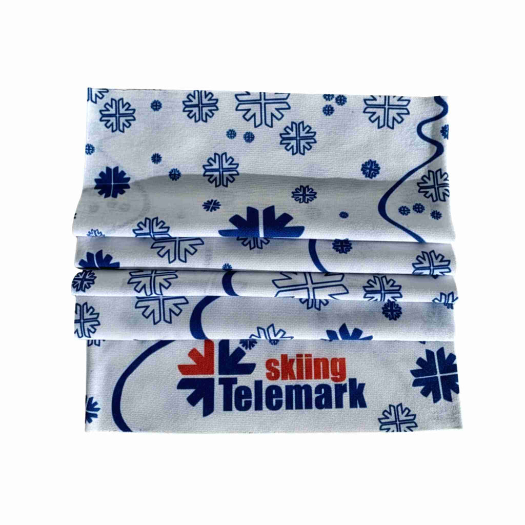 Multifunctional Telemark Skiing Headwear - white and skiline