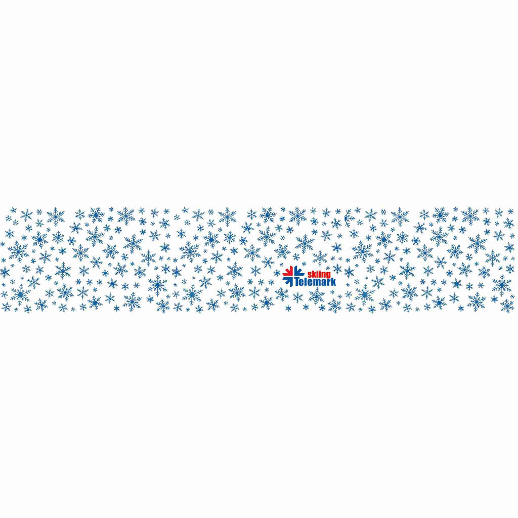 Headband Telemark Skiing - Blue Winter Snowflakes