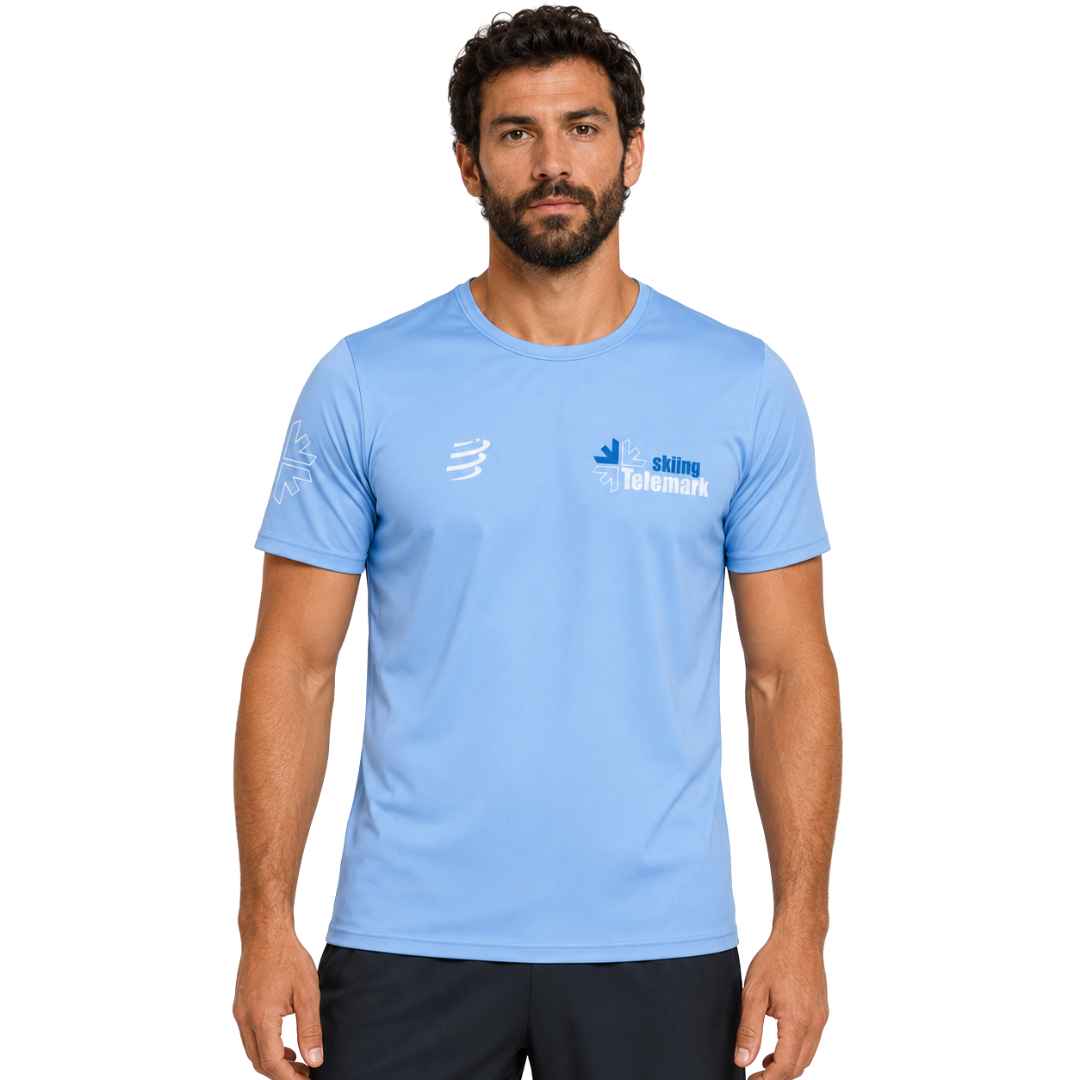 Men's Telemark Skiing Performance T-Shirt by Compressport