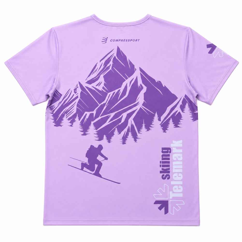 Women's Telemark Skiing Performance T-Shirt by Compressport