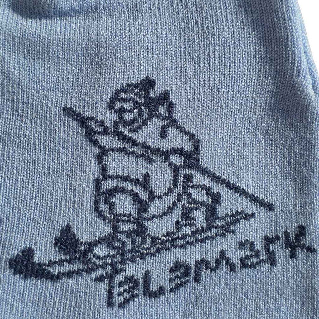 Telemark Skier Beanie – Light Blue Merino Wool Hat